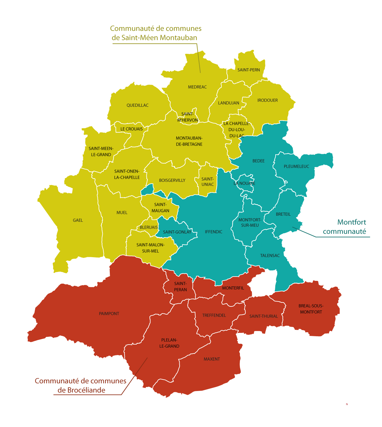 Carte du Pays de Brocéliande